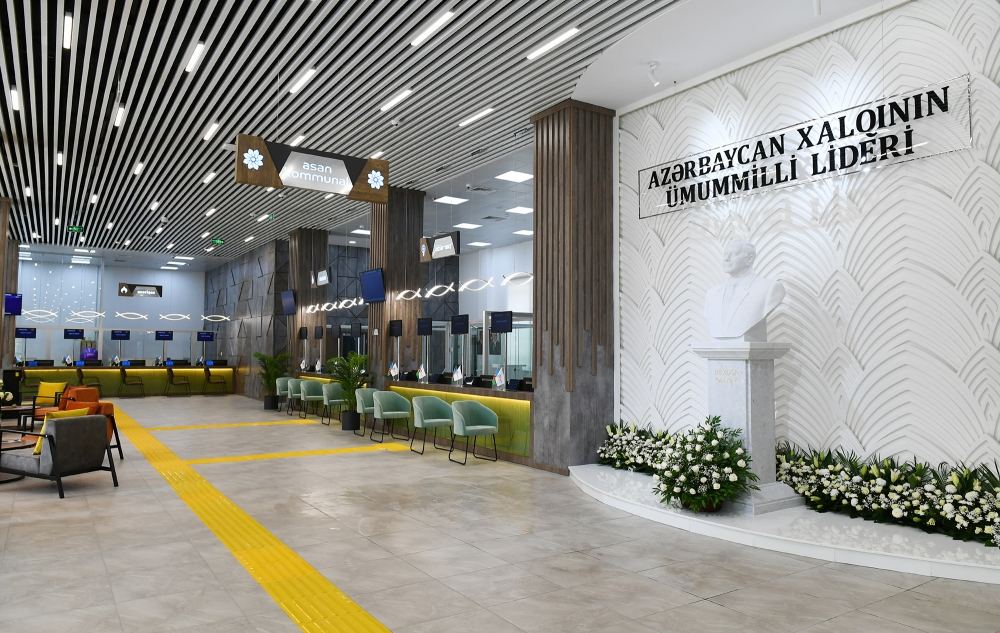 Azerbaijani president attends opening of new ASAN Service Center in Baku (PHOTO)