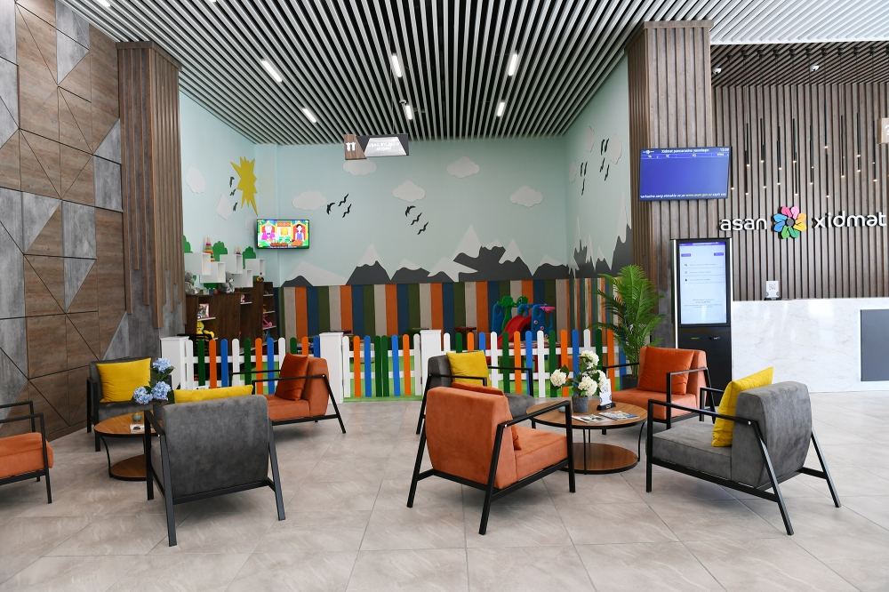 Azerbaijani president attends opening of new ASAN Service Center in Baku (PHOTO)