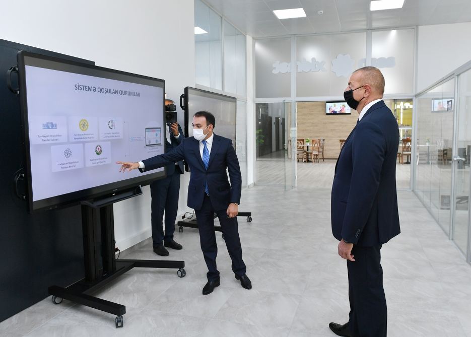 Azerbaijani president attends opening of new ASAN Service Center in Baku (PHOTO)