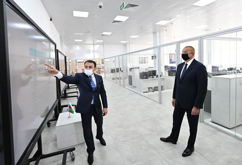 Azerbaijani president attends opening of new ASAN Service Center in Baku (PHOTO)
