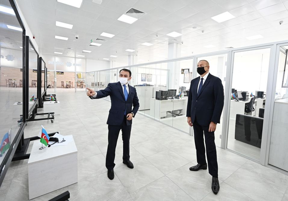 Azerbaijani president attends opening of new ASAN Service Center in Baku (PHOTO)