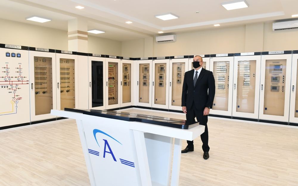 President Ilham Aliyev inaugurates newly renovated 110/35/6 kV “Surakhani” substation (PHOTO)