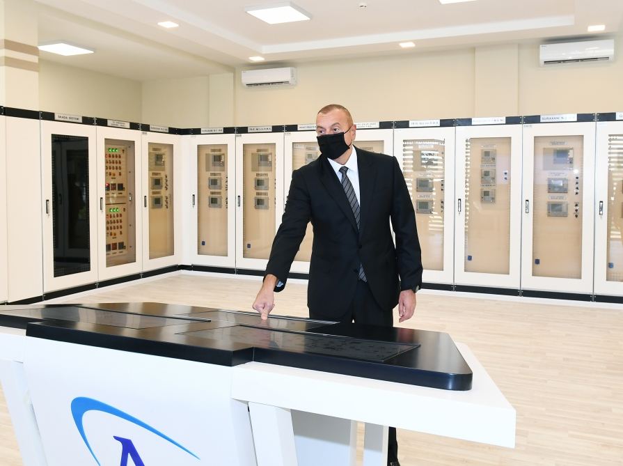 President Ilham Aliyev inaugurates newly renovated 110/35/6 kV “Surakhani” substation (PHOTO)