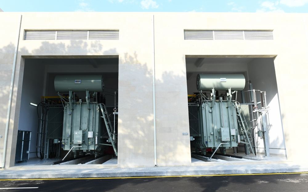 President Ilham Aliyev inaugurates newly renovated 110/35/6 kV “Surakhani” substation (PHOTO)