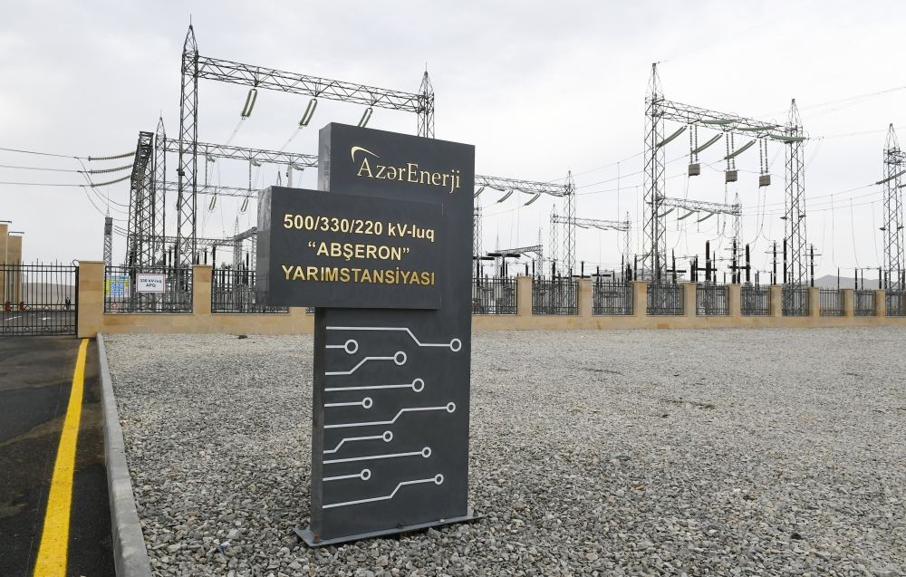President Ilham Aliyev attends opening of newly renovated 500/330/220 kV Absheron substation (PHOTO)