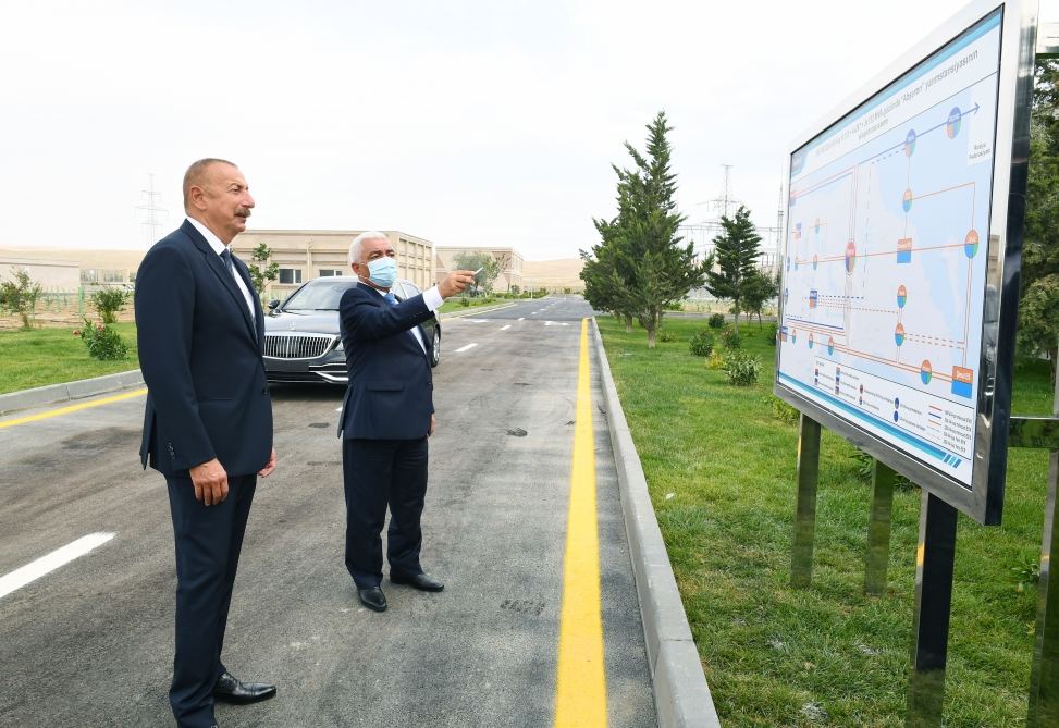 President Ilham Aliyev attends opening of newly renovated 500/330/220 kV Absheron substation (PHOTO)