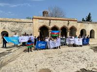 Reps of Azerbaijan's leading youth organizations visit liberated Aghdam (PHOTO)