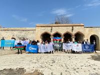 Reps of Azerbaijan's leading youth organizations visit liberated Aghdam (PHOTO)