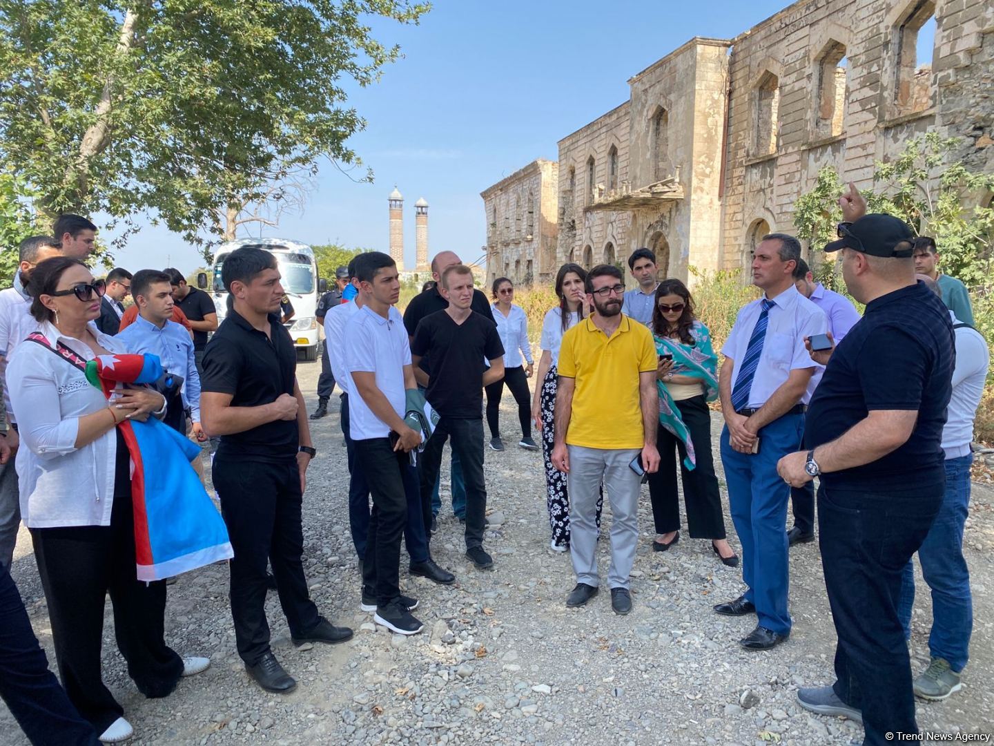 Reps of Azerbaijan's leading youth organizations visit liberated Aghdam (PHOTO)