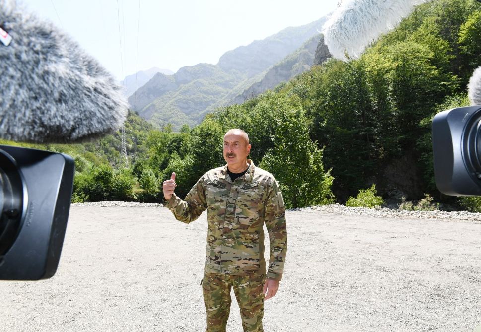 We are standing where we consider it necessary, and if anyone is annoyed by that, let them go and drink water, as they say – President Ilham Aliyev