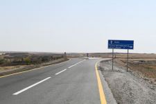 President Ilham Aliyev views completion of work at Ahmadbayli-Fuzuli-Shusha Victory road (PHOTO)