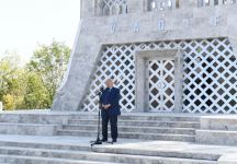 Azerbaijani president, first lady attend opening of Vagif Poetry Days in Shusha (PHOTO)