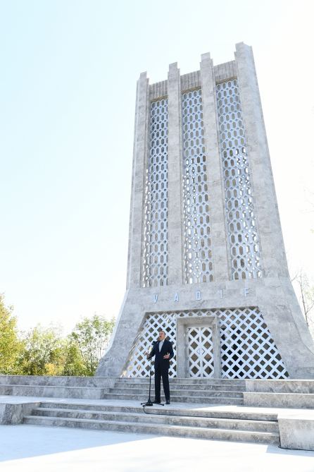 Azerbaijani president, first lady attend opening of Vagif Poetry Days in Shusha (PHOTO)