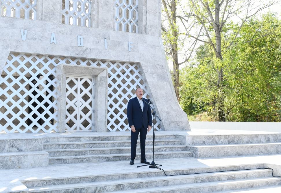 Azerbaijani president, first lady attend opening of Vagif Poetry Days in Shusha (PHOTO)