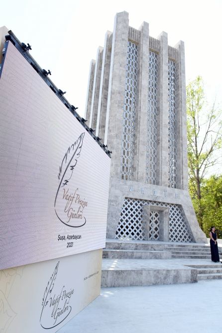 Azerbaijani president, first lady attend opening of Vagif Poetry Days in Shusha (PHOTO)