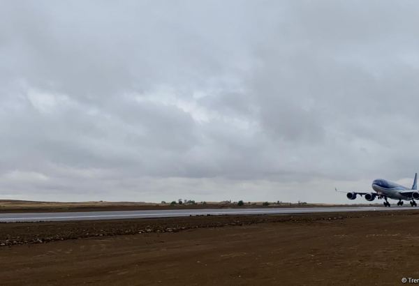 Landmark Event: AZAL’s “KARABAKH” aircraft lands in Fuzuli Airport (PHOTO/VIDEO)