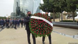 Economy, trade ministers from Turkic Council states visit Martyrs' Alley in Baku (PHOTO)