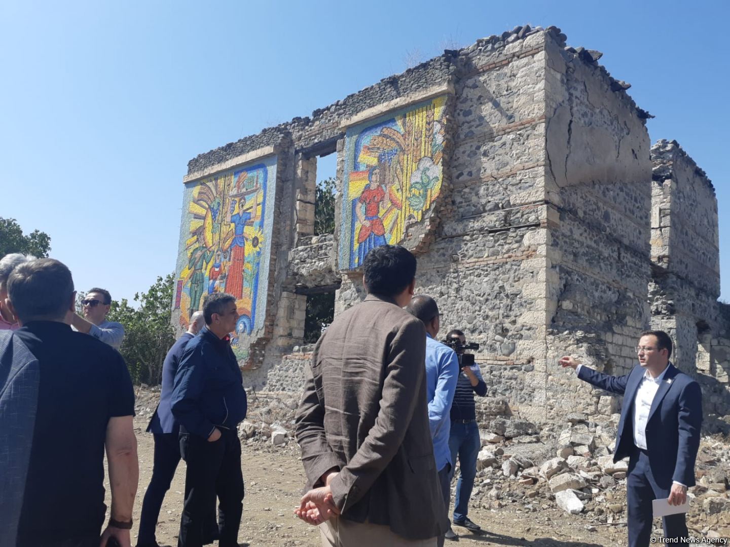 Turkic Council delegation visits 'Imaret' complex in Aghdam (PHOTO)