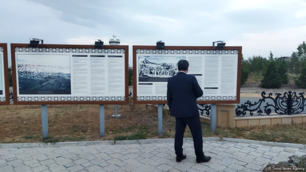 OIC Ombudsmen Association's delegations inspects monument "Maraga-150" in Tartar (PHOTO)
