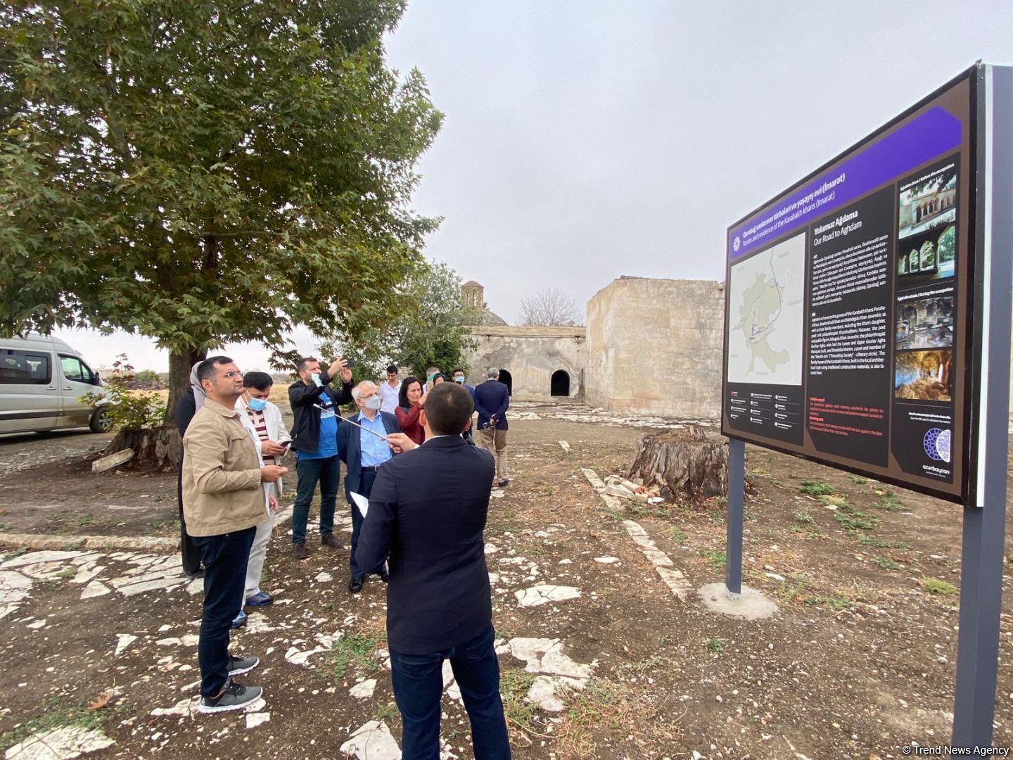 Iranian delegation visiting Azerbaijan's Agdam district (PHOTO)