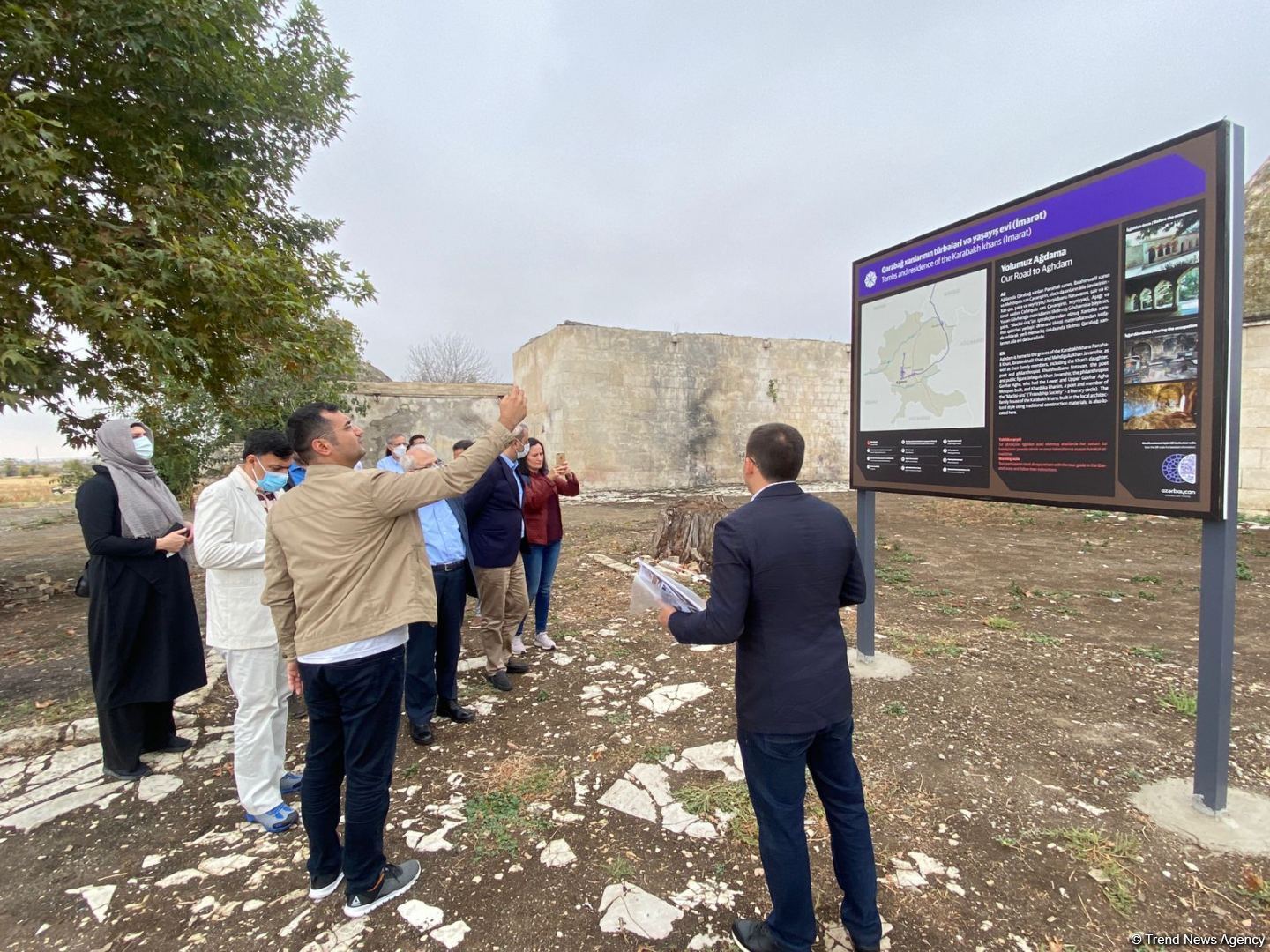 Iranian delegation visiting Azerbaijan's Agdam district (PHOTO)