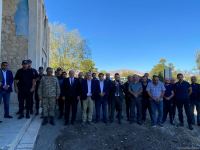 Address of Azerbaijani president to people on Remembrance Day broadcast in front of Juma Mosque in Aghdam (PHOTO)