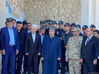 Address of Azerbaijani president to people on Remembrance Day broadcast in front of Juma Mosque in Aghdam (PHOTO)