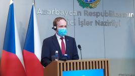 Baku holds press-conference of Azerbaijani and Czech FMs  (PHOTO/VIDEO)
