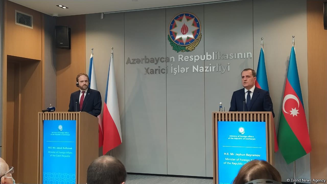Baku holds press-conference of Azerbaijani and Czech FMs  (PHOTO/VIDEO)