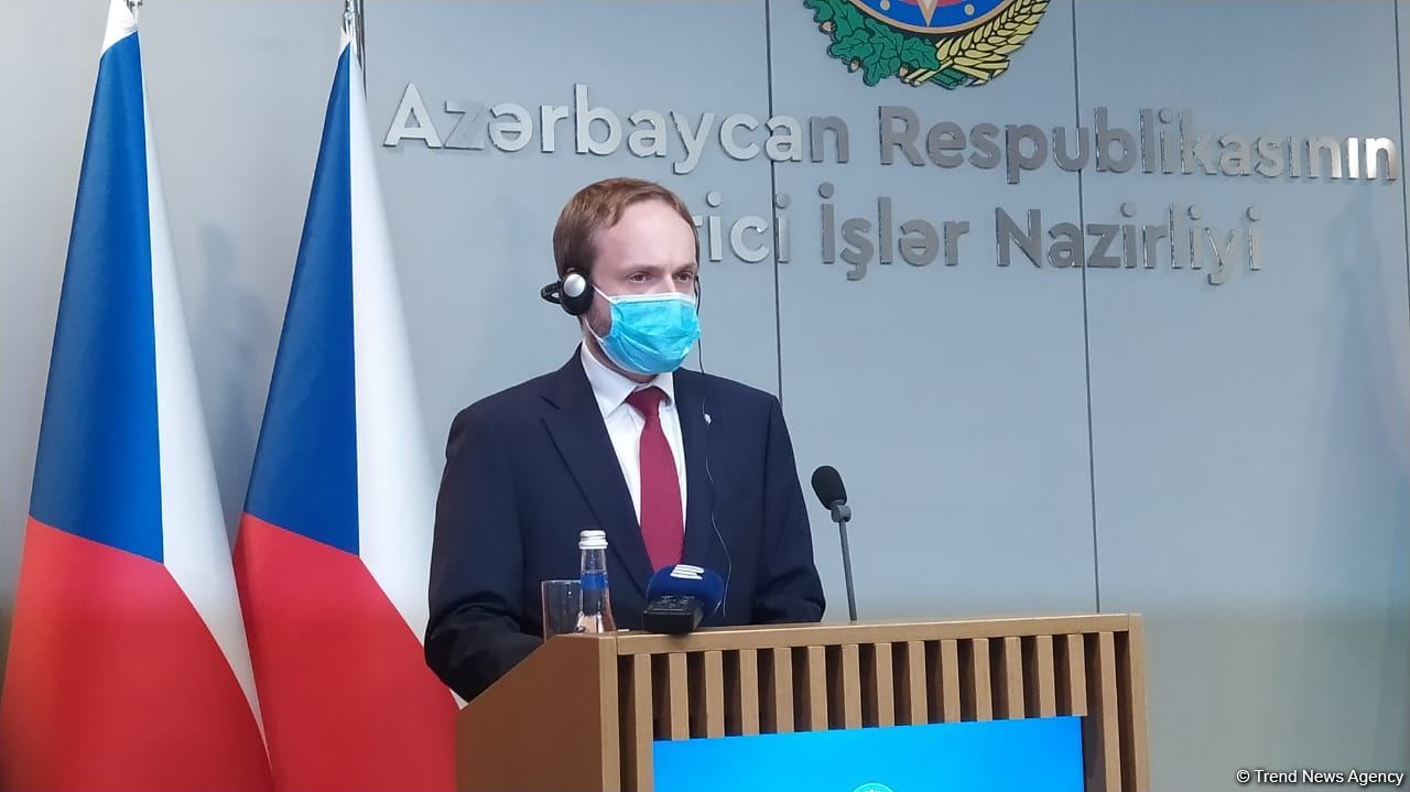 Baku holds press-conference of Azerbaijani and Czech FMs  (PHOTO/VIDEO)