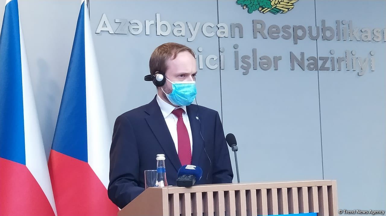 Baku holds press-conference of Azerbaijani and Czech FMs  (PHOTO/VIDEO)