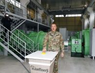 President Ilham Aliyev launches “Sugovushan-1” and “Sugovushan-2” small hydropower plants after renovation (PHOTO)
