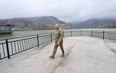 President Ilham Aliyev launches “Sugovushan-1” and “Sugovushan-2” small hydropower plants after renovation (PHOTO)