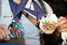 Azerbaijani gymnasts bring medals of European Championship to Baku (PHOTO)