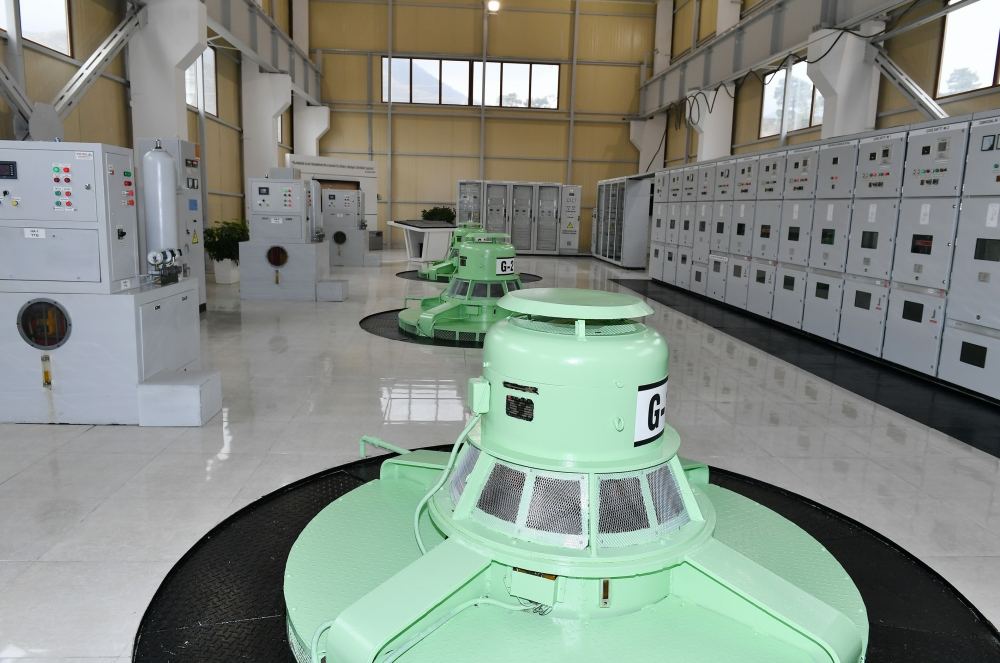 President Ilham Aliyev launches “Sugovushan-1” and “Sugovushan-2” small hydropower plants after renovation (PHOTO)
