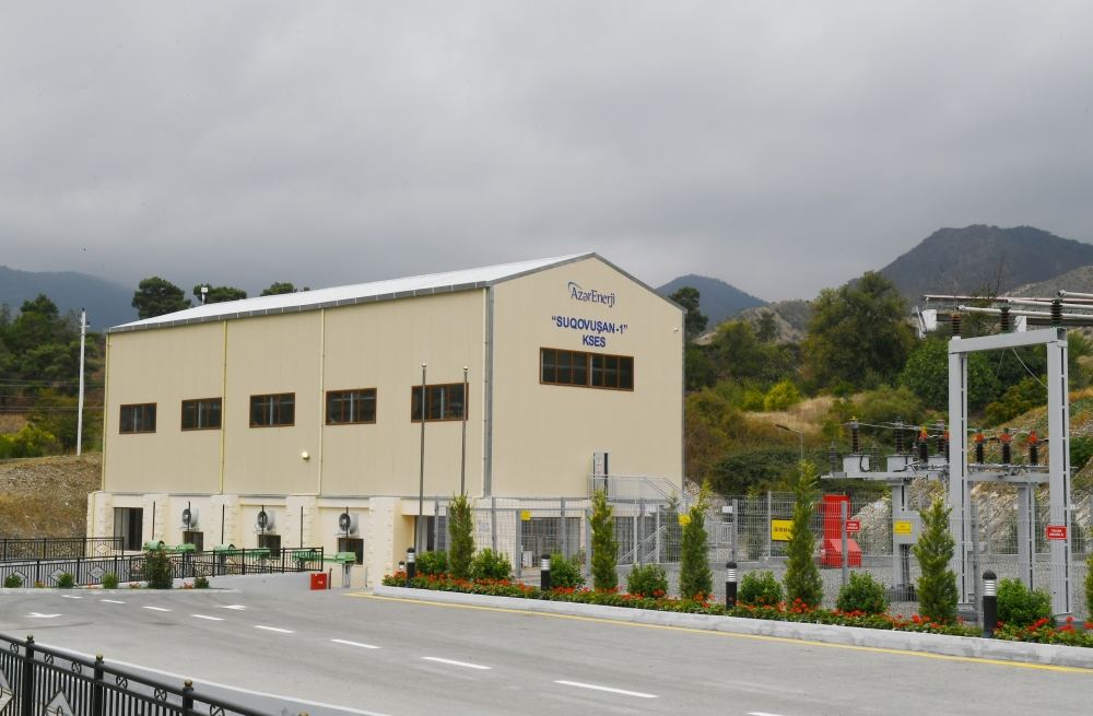 President Ilham Aliyev launches “Sugovushan-1” and “Sugovushan-2” small hydropower plants after renovation (PHOTO)