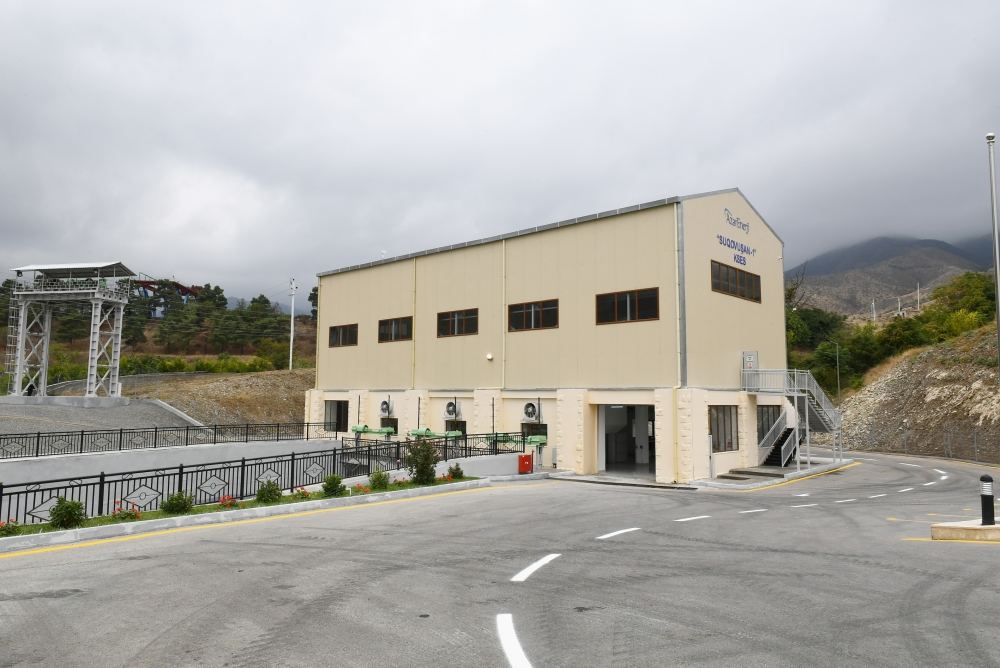 President Ilham Aliyev launches “Sugovushan-1” and “Sugovushan-2” small hydropower plants after renovation (PHOTO)