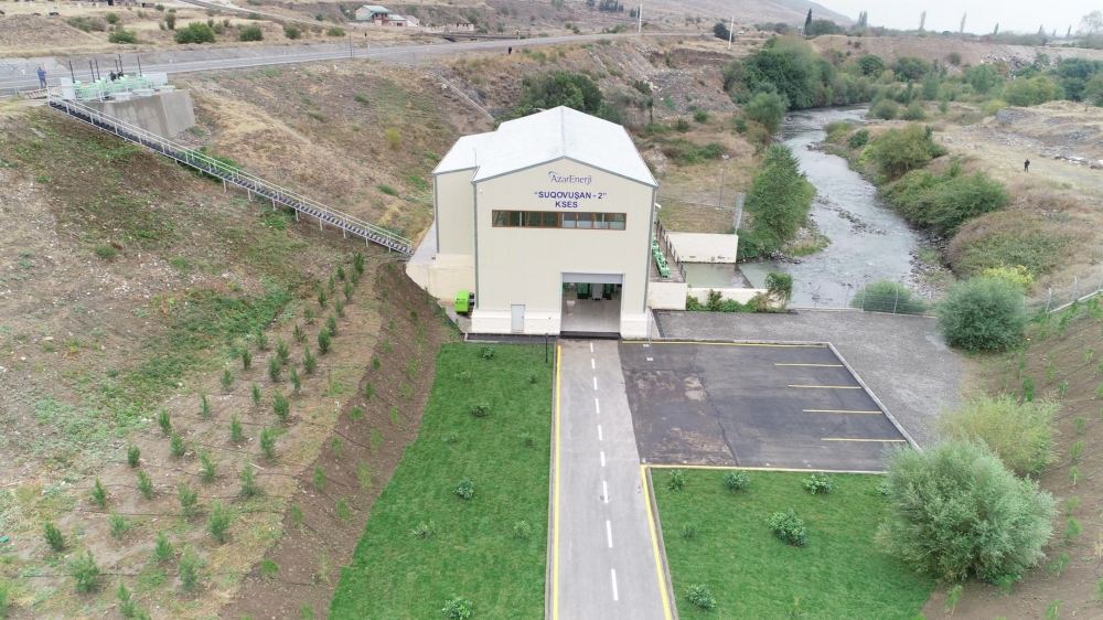 President Ilham Aliyev launches “Sugovushan-1” and “Sugovushan-2” small hydropower plants after renovation (PHOTO)