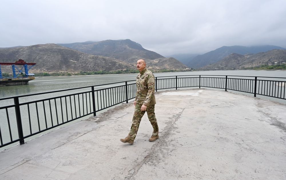 President Ilham Aliyev launches “Sugovushan-1” and “Sugovushan-2” small hydropower plants after renovation (PHOTO)
