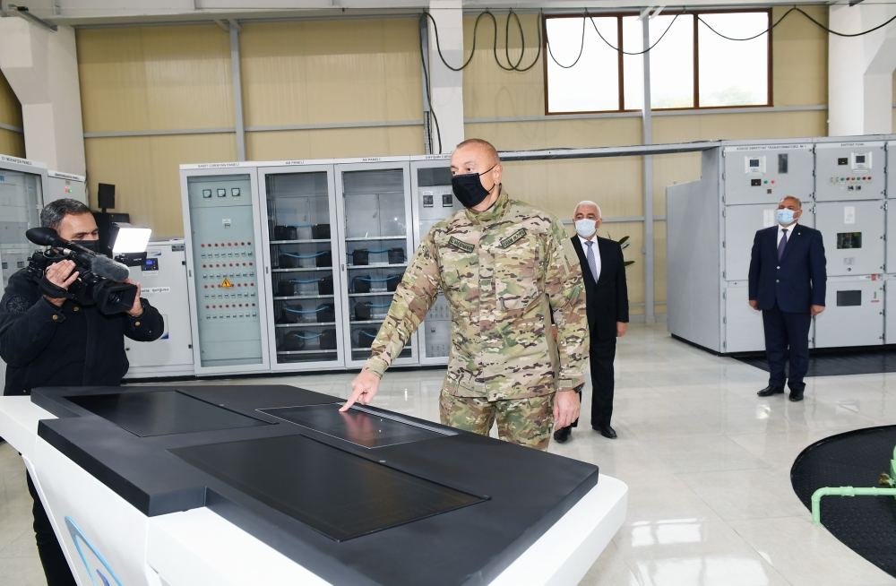 President Ilham Aliyev launches “Sugovushan-1” and “Sugovushan-2” small hydropower plants after renovation (PHOTO)