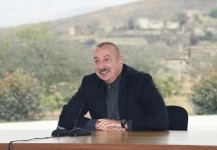 President Ilham Aliyev meets with members of Jabrayil general public, lays foundation of Memorial Complex and restoration of city (PHOTO)
