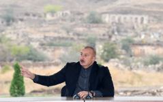 President Ilham Aliyev meets with members of Jabrayil general public, lays foundation of Memorial Complex and restoration of city (PHOTO)