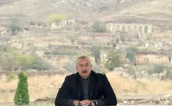 President Ilham Aliyev meets with members of Jabrayil general public, lays foundation of Memorial Complex and restoration of city (PHOTO)
