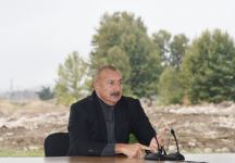President Ilham Aliyev meets with members of Jabrayil general public, lays foundation of Memorial Complex and restoration of city (PHOTO)