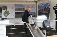 President Aliyev lays foundation stone for Jabrayil District Central Hospital (PHOTO)