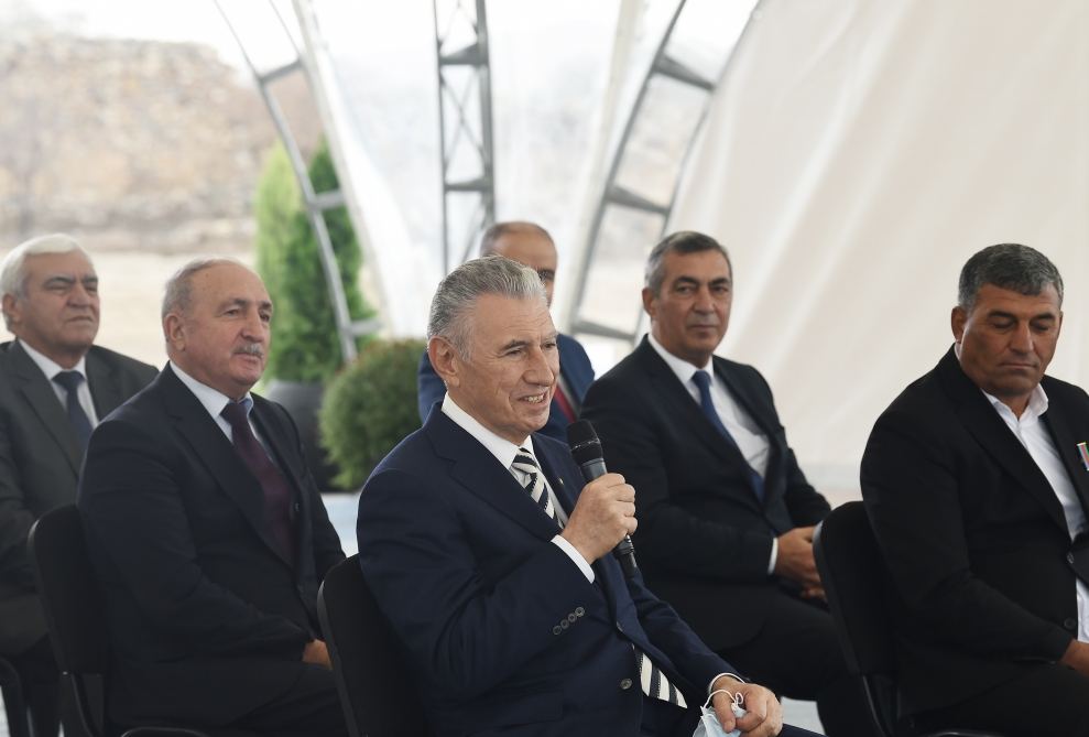 President Ilham Aliyev meets with members of Jabrayil general public, lays foundation of Memorial Complex and restoration of city (PHOTO)