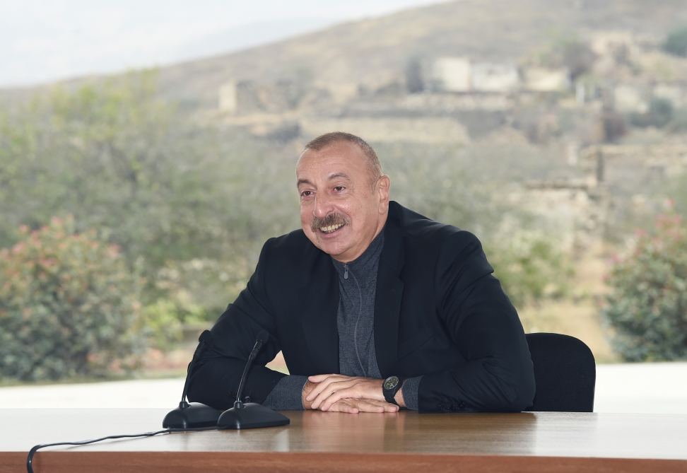 President Ilham Aliyev meets with members of Jabrayil general public, lays foundation of Memorial Complex and restoration of city (PHOTO)