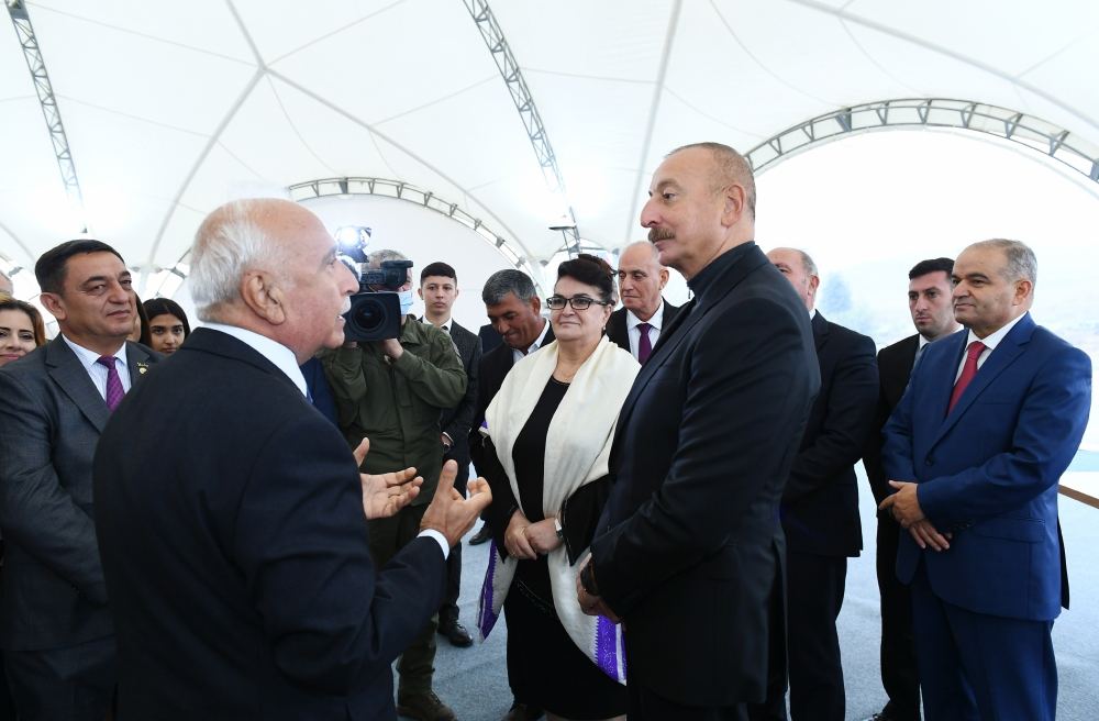 President Ilham Aliyev meets with members of Jabrayil general public, lays foundation of Memorial Complex and restoration of city (PHOTO)