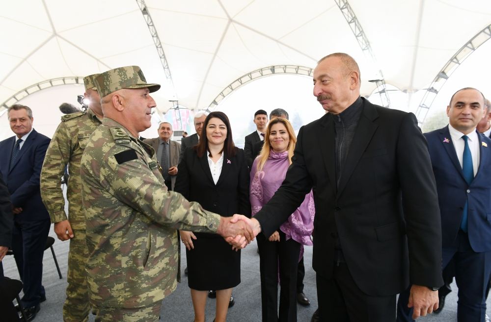 President Ilham Aliyev meets with members of Jabrayil general public, lays foundation of Memorial Complex and restoration of city (PHOTO)