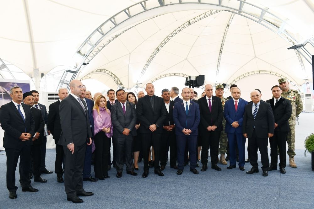 President Ilham Aliyev meets with members of Jabrayil general public, lays foundation of Memorial Complex and restoration of city (PHOTO)